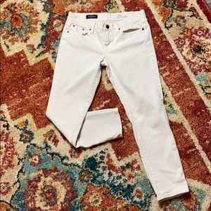 J Crew cream toothpick 29 ankle jeans